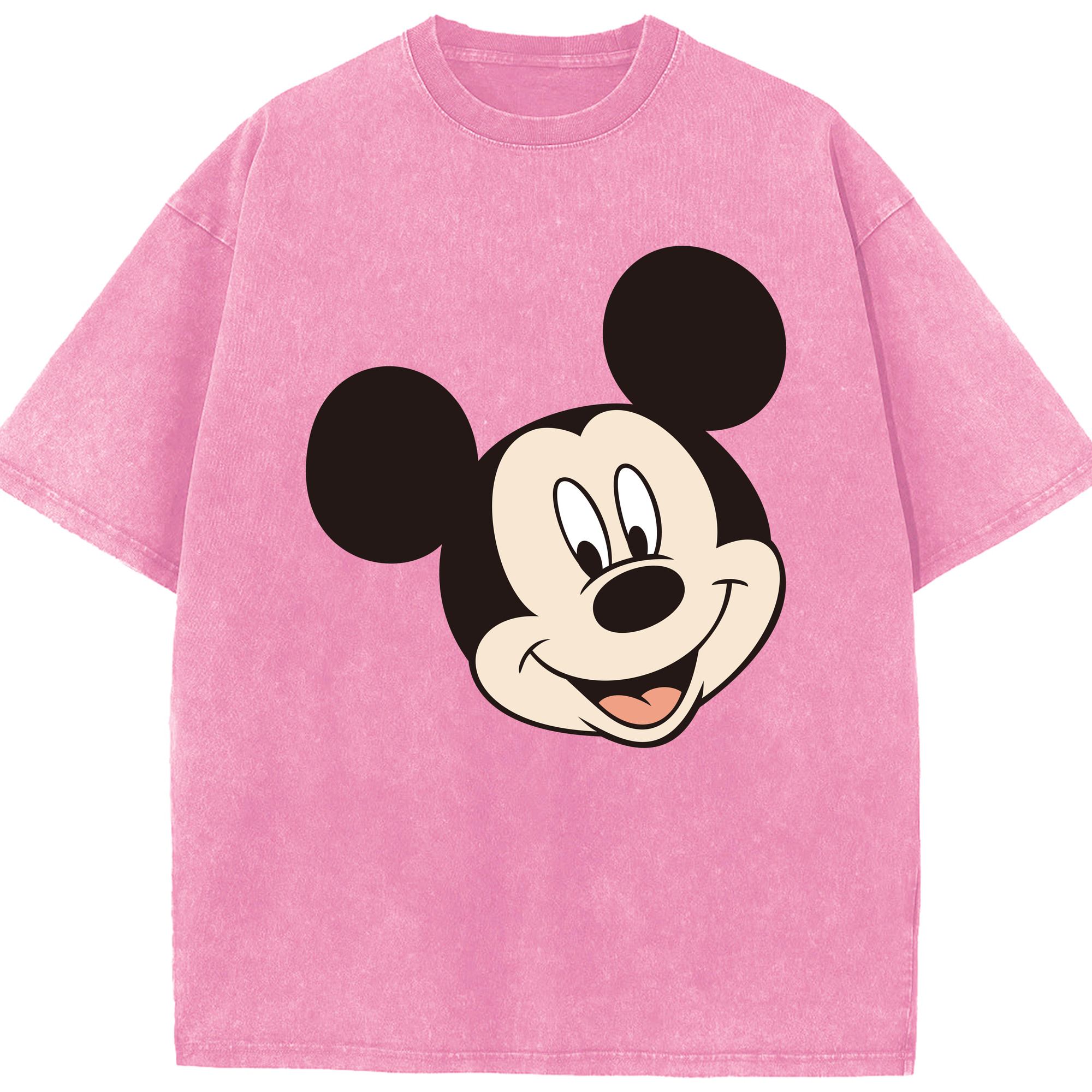 （画像用） ミッキーマウス Mickey Mouse 綿100% ヴィンテージ風 半袖Tシャツ（フロントプリント）
